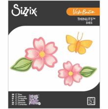 Sizzix Thinlits Die Set by Vicki Boutin - Stitched Floral 667164