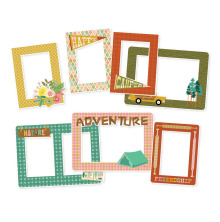 Simple Stories Chipboard Frames 6/Pkg - Trail Mix  UTG�ENDE