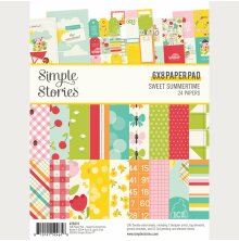 Simple Stories Double-Sided Paper Pad 6X8 - Sweet Summertime