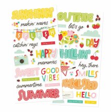 Simple Stories Foam Stickers - Sweet Summertime