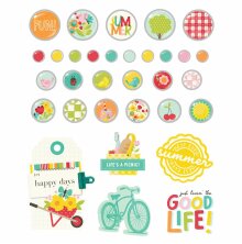 Simple Stories Self-Adhesive Brads - Sweet Summertime