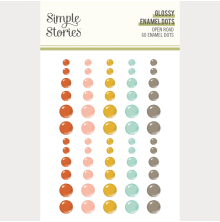 Simple Stories Enamel Dots 60/Pkg - Open Road