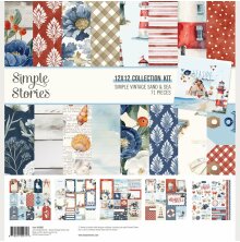 Simple Stories Collection Kit 12X12 - Simple Vintage Sand &amp; Sea