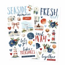 Simple Stories Foam Stickers 45/Pkg - Simple Vintage Sand &amp; Sea