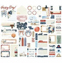 Simple Stories Bits &amp; Pieces Die-Cuts 68/Pkg - Simple Vintage Sand &amp; Sea Journal