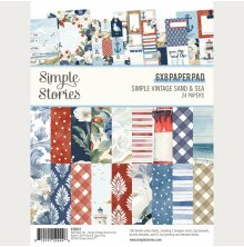 Simple Stories Double-Sided Paper Pad 6X8 - Simple Vintage Sand &amp; Sea