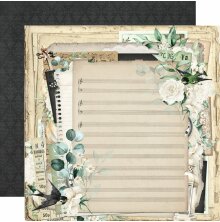 Simple Stories Timeless Harmony Double-Sided Paper 12X12 - Unscripted