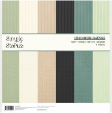 Simple Stories Basics Paper Pack 12X12 - Simple Vintage Timeless Harmony