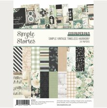 Simple Stories Double-Sided Paper Pad 6X8 - Simple Vintage Timeless Harmony