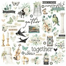 Simple Stories Chipboard Pieces 55/Pkg - Simple Vintage Timeless Harmony