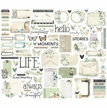 Simple Stories Bits &amp; Pieces Die-Cuts 90/Pkg - Simple Vintage Timeless Harmony J