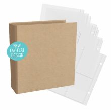 Simple Stories Chipboard Binder 6X8 - Simple Kraft 13337