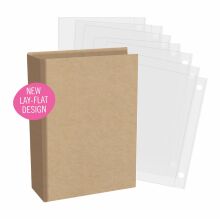 Simple Stories Chipboard Binder 4X6 - Simple Kraft 13336