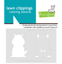 Lawn Fawn Coloring Stencils - Quokka My World LF3938