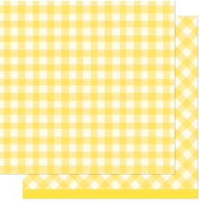 Lawn Fawn Giddy for Gingham Paper 12X12 - Picnic Basket LF4012