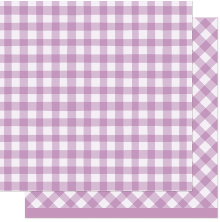 Lawn Fawn Giddy for Gingham Paper 12X12 - Berries LF4015
