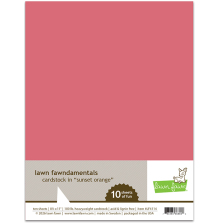 Lawn Fawn Cardstock - Sunset Orange LF4114