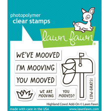 Lawn Fawn Clear Stamps 2X3 - Highland Cows! Add-On LF4119