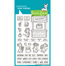 Lawn Fawn Clear Stamps 4X6 - Make Lemonade! LF4122
