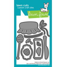 Lawn Fawn Dies - Build-A-Drink Mason Jar Jam And Honey Add-On LF4133