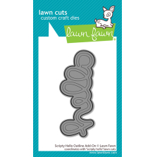 Lawn Fawn Dies - Scripty Hello Outline Add-On LF4141