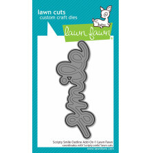 Lawn Fawn Dies - Scripty Smile Outline Add-On LF4142