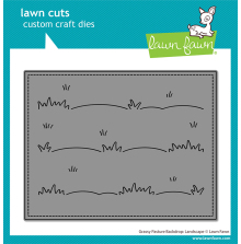 Lawn Fawn Dies - Grassy Pasture Backdrop: Landscape LF4144