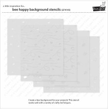 Lawn Fawn Stencils - Bee Happy Background LF4145
