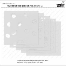 Lawn Fawn Stencils - Fruit Salad Background LF4146