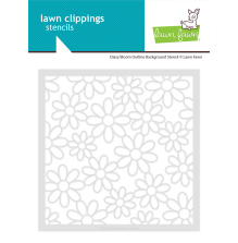 Lawn Fawn Stencils - Daisy Bloom Outline Background LF4147