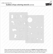 Lawn Fawn Coloring Stencils - Bubbles Of Joy LF4149