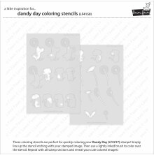 Lawn Fawn Coloring Stencils - Dandy Day LF4150