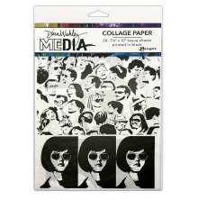Dina Wakley MEdia Collage Tissue Paper 7.5X10 20/Pkg - Bold
