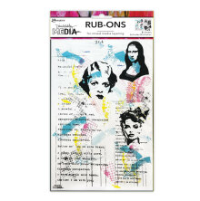 Dina Wakley MEdia Rub-ons - On Their Mind