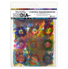 Dina Wakley Media Transparencies 8.5X10.75 - Painted Elements