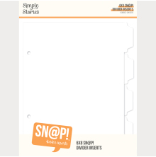 Simple Stories Divider Binder Inserts - 6X8 13333