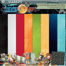 49 And Market Solid Collection Pack 12X12 - Level Up Solids