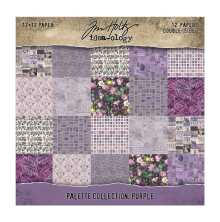 Tim Holtz Idea-ology Double- Sided Cardstock 12X12 - Purple