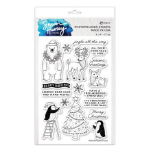 Simon Hurley create. Clear Stamps 6X9 - Polar Friends