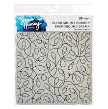 Simon Hurley create. Background Stamp 6X6 - Tangled Lights