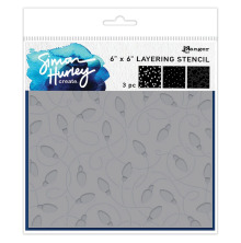 Simon Hurley create. Stencils 6X6 3/Pkg - Tangled Lights