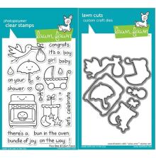 Lawn Fawn Clear Stamp &amp; Die Bundle - Plus One LF591 UTG�ENDE