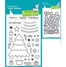 Lawn Fawn Clear Stamp &amp; Die Bundle - Trim The Tree LF574 UTG�ENDE