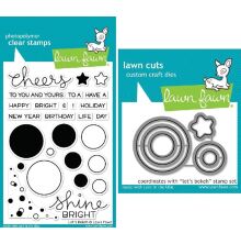 Lawn Fawn Clear Stamp &amp; Die Bundle - Lets Bokeh LF978 UTG�ENDE