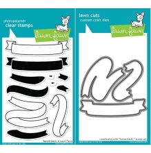 Lawn Fawn Clear Stamp &amp; Die Bundle - Bannertastic LF1336 UTG�ENDE