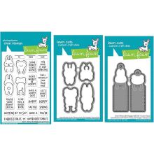 Lawn Fawn Clear Stamp &amp; Die Bundle - Don�t Worry Be Hoppy LF2232 UTG�ENDE