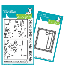 Lawn Fawn Clear Stamp &amp; Die Bundle - Window Scene: Spring LF2781 UTG�ENDE