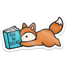 Lawn Fawn Vinyl Sticker - Reading Fox LF4226