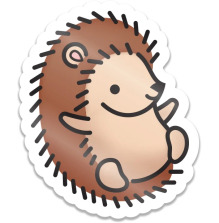 Lawn Fawn Vinyl Sticker - Hedgehog LF4222