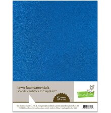 Lawn Fawn Cardstock - Sparkle Sapphire LF4165